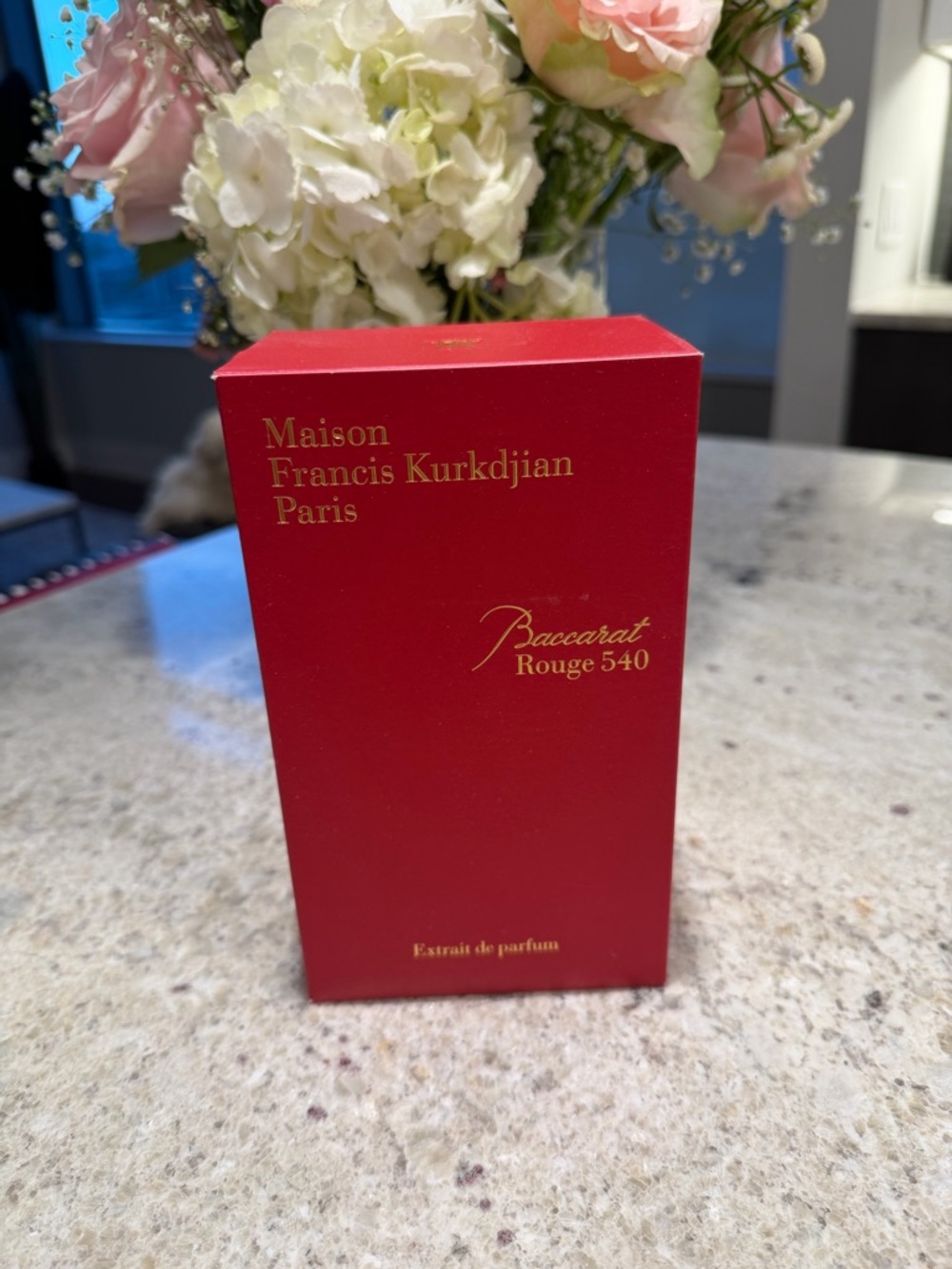 Maison Francis Kurkdjian Red Box with Gold Text